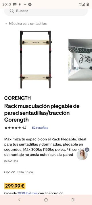 Rack Plegable Corength para Pared
