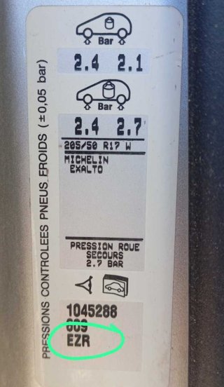 Citroen 296092 65jx17ch426 llanta c4 coupe 1.6 hdi