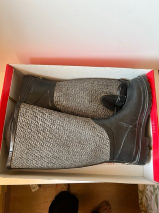 Botas de agua con estampado de espiga