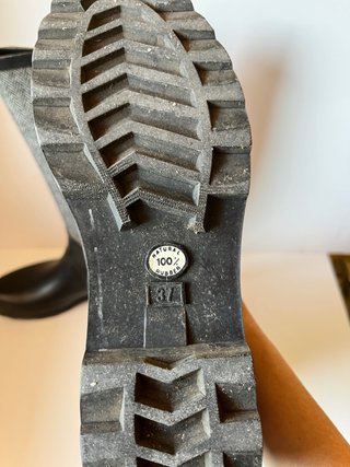Botas de agua con estampado de espiga
