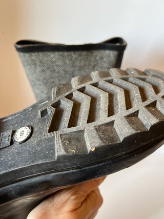 Botas de agua con estampado de espiga