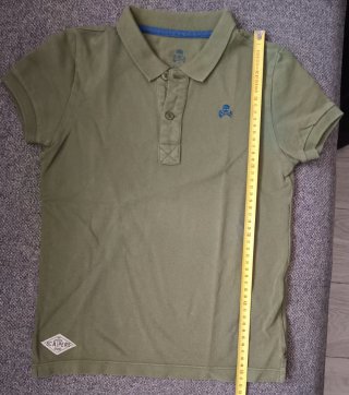 Polo niño verde calavera  Talla 8  / 128cm