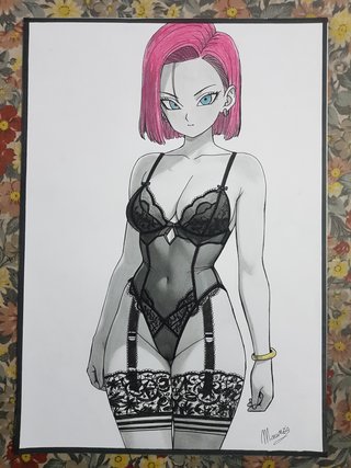 Disegno Anime donna lingerie