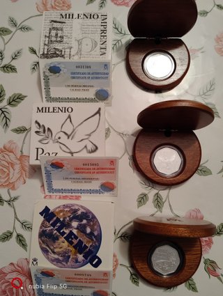 Monedas de Plata Milenio (3 unidades)