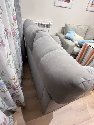Sofá 2 plazas extensible gris