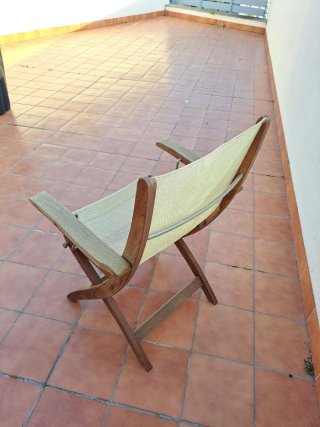 Mesa Terraza Madera + 4 Sillas