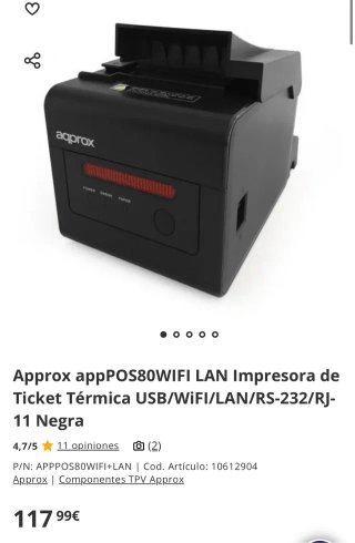 Impresora de etiquetas Aqpox Negra