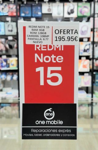 Xiaomi Redmi Note 15 6GB RAM 128GB NUEVO