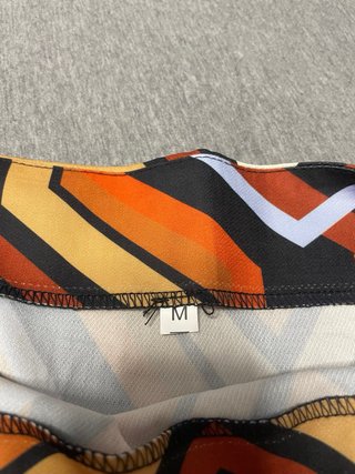Falda estampada geométrica