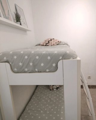 Litera infantil JJP madera blanca