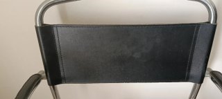 Urge vender Sillón Cantilever Bauhaus Cuero Negro