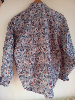 Camisa estampada manga larga
