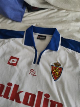Camiseta Retro Real Zaragoza Lotto. Talla M-L