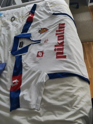 Camiseta Retro Real Zaragoza Lotto. Talla M-L