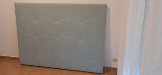 Cabecero Cama Tapizado 165x120cm Tela color Aquama