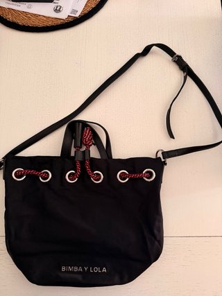 Bolso Bimba y Lola Negro y Rojo