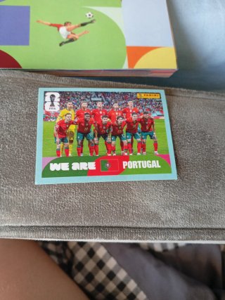 Carta fútbol Panini Portugal