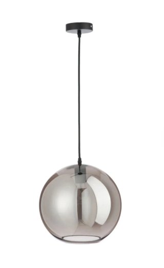 2 Lámparas de techo colgante cristal plateado/espe
