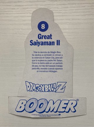Figuras Dragon Ball Z Boomer cartón
