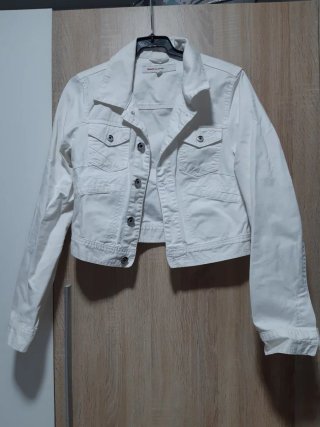 Chaqueta tejana blanca Talla S