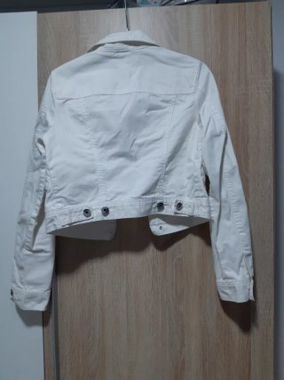 Chaqueta tejana blanca Talla S