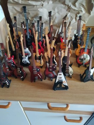 Colección Miniaturas Guitarras Eléctricas