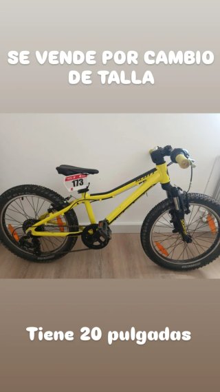 Bicicleta Scott 20 por cambio de talla