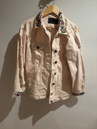 Chaqueta vaquera adornada talla M