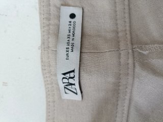 Pantalón Cargo Zara Multibolsillos Beige XS