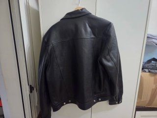 Chaqueta Cuero Negra Metallicko Talla L