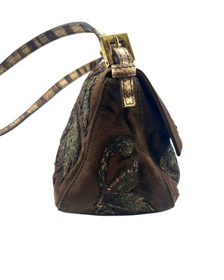 Borsa Fendi Baguette Marrone e Oro