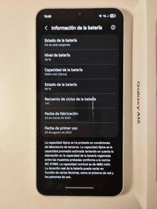 Samsung Galaxy A16 Plata 256gb precio negociable