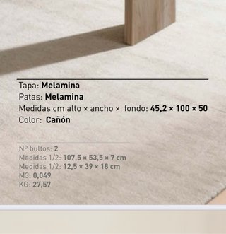Mesa de centro elevable blanca  ELIGIR EL COLOR
