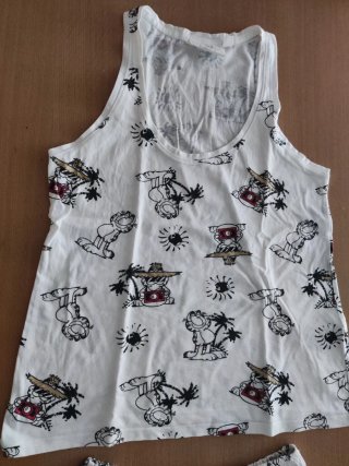 Pijama Verano Estampado Garfield