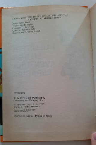 Libro Los Hollister en una aventura espacial (1987