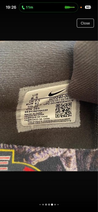 Nike Ja 3 Raptor Tamanho 42