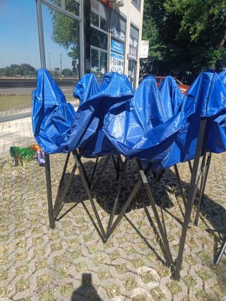 Carpa Cenador 3x3 Impermeable Azul