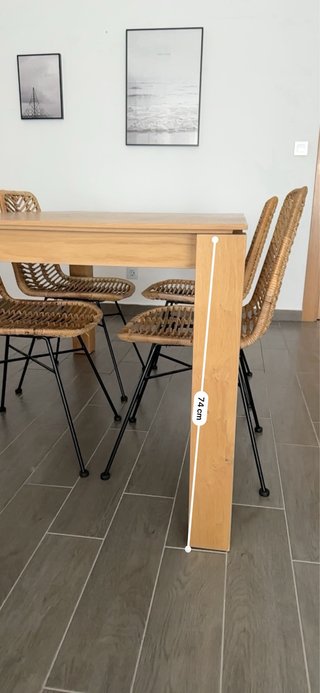 Mesa comedor y 4 sillas KenayHome