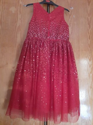 Vestido rojo lentejuelas