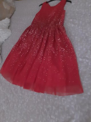 Vestido rojo lentejuelas