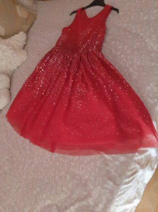 Vestido rojo lentejuelas