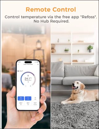Termostato WiFi Refoss MTS200 Caldera