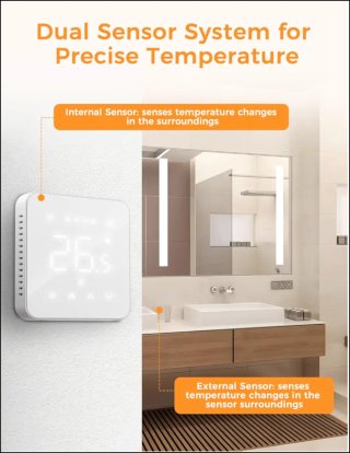 Termostato WiFi Refoss MTS200 Caldera