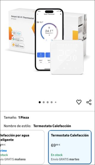 Termostato WiFi Refoss MTS200 Caldera