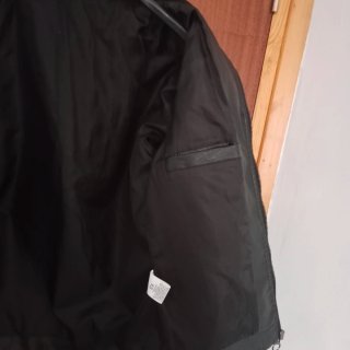 Chaqueta Biker Polipiel Negra y Blanca