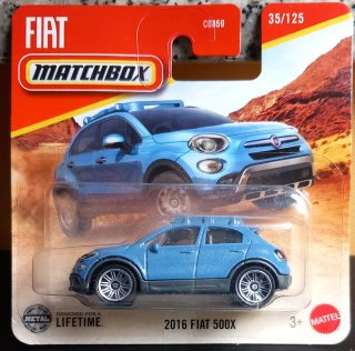 Matchbox 2016 Fiat 500X Blu