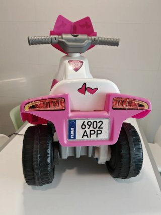 Moto Trike Eléctrica Infantil Feber Rosa
