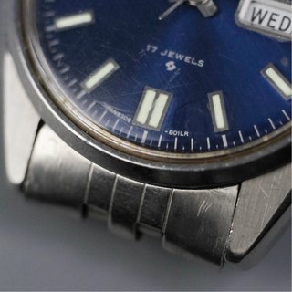 Seiko Automático Esfera Azul | Cal. 6309 | 17 Rubí