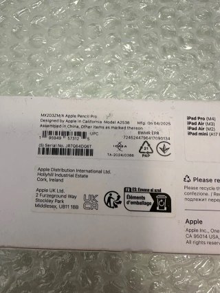 Apple Pencil Pro A2538 ORIGINAL 64DQ6T