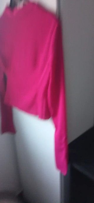 Como Nueva ‼️ Camisa Rosa Larga Mujer Botones